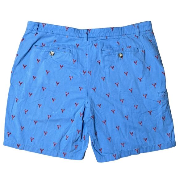 Men’s Boca Classics Blue & Red Lobster Chino Shorts Size 40 - Picture 2 of 7